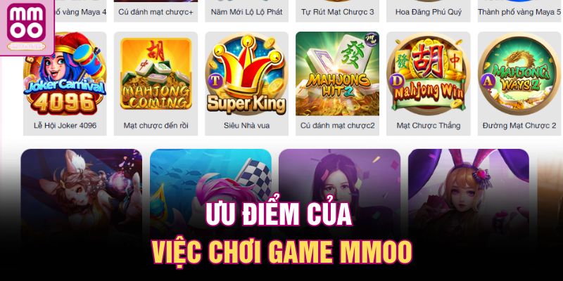 Ưu điểm của việc chơi game MMOO
